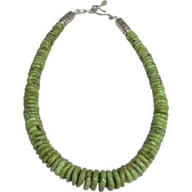 Green Manassa Turquoise Necklace - image 1