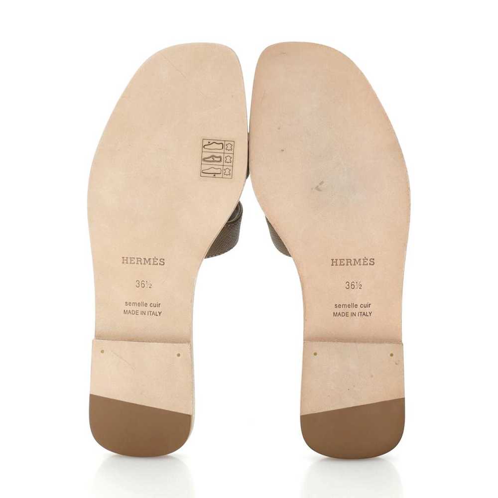 Hermès Leather sandal - image 4