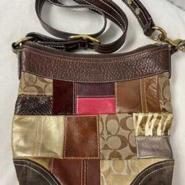 Coach signature patchwork crossbody - Gem
