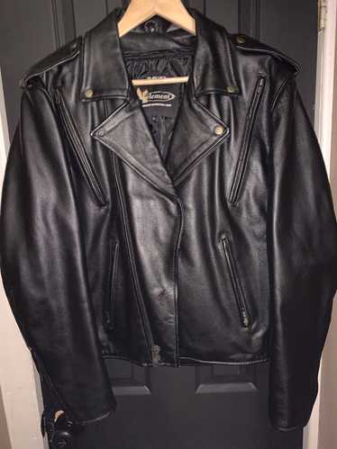 Leather Jacket × Vintage × Xelement Leather Motorc