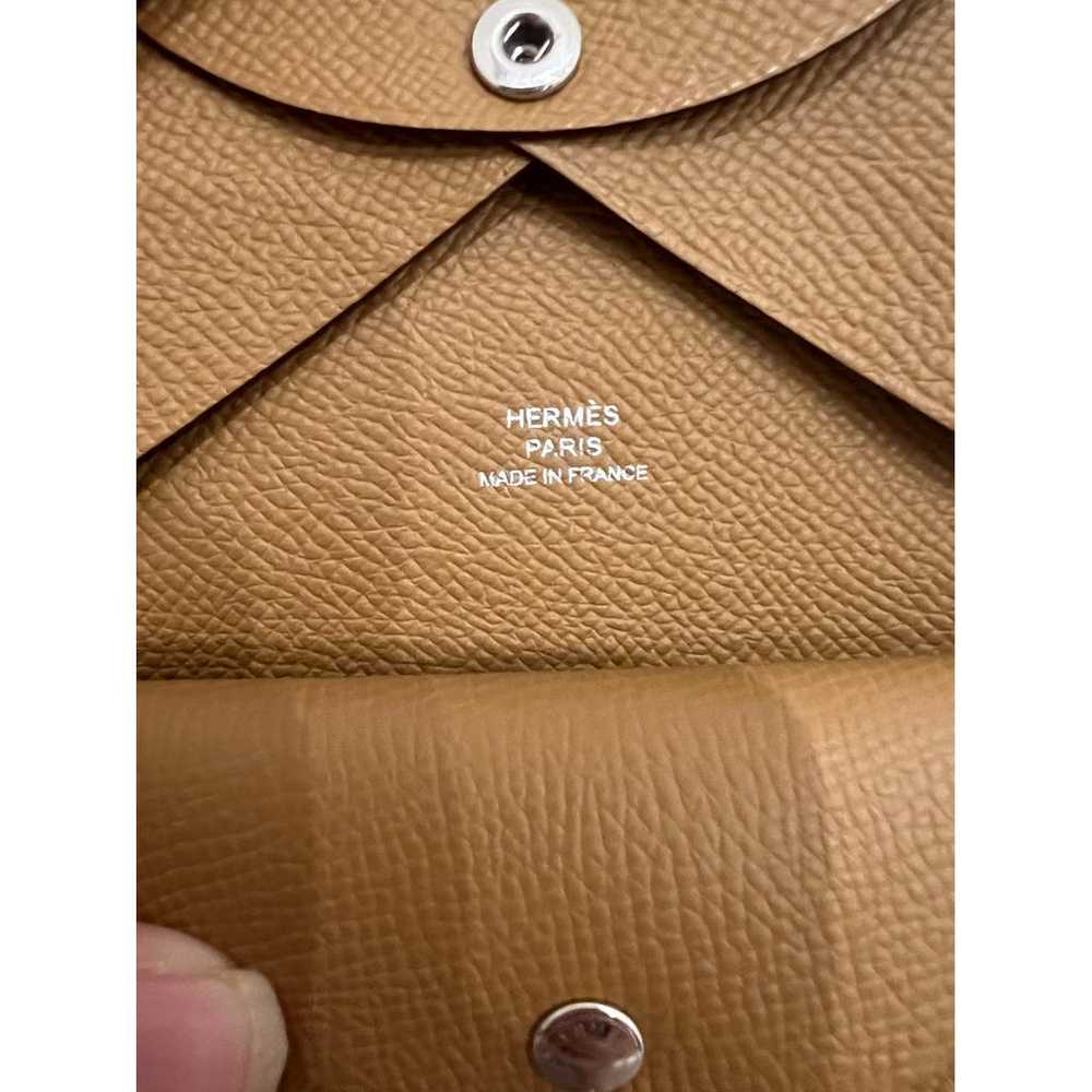 Hermès Calvi leather card wallet - image 3