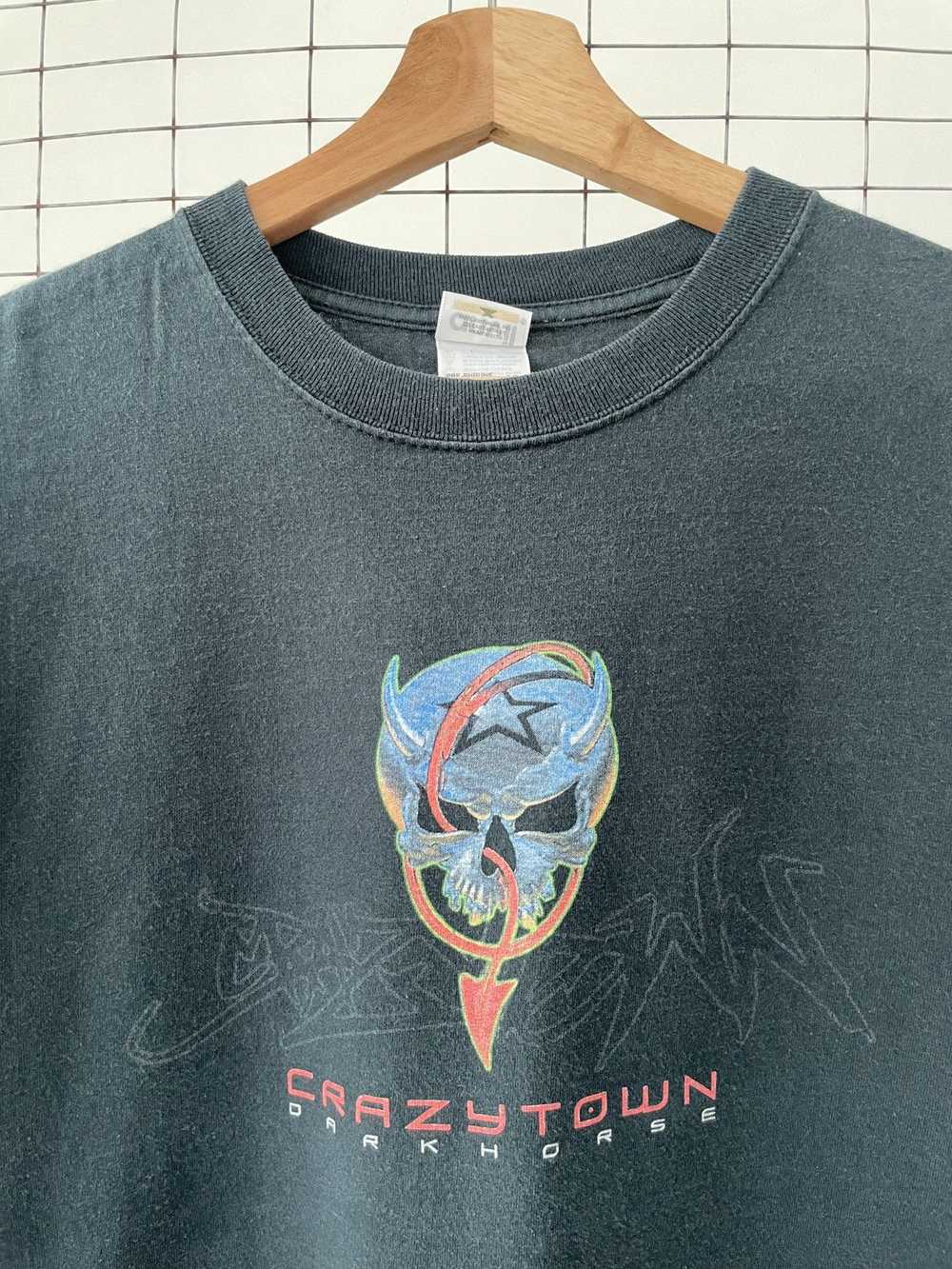 Band Tees × Vintage Crazy Town Darkhorse Band T-S… - image 2