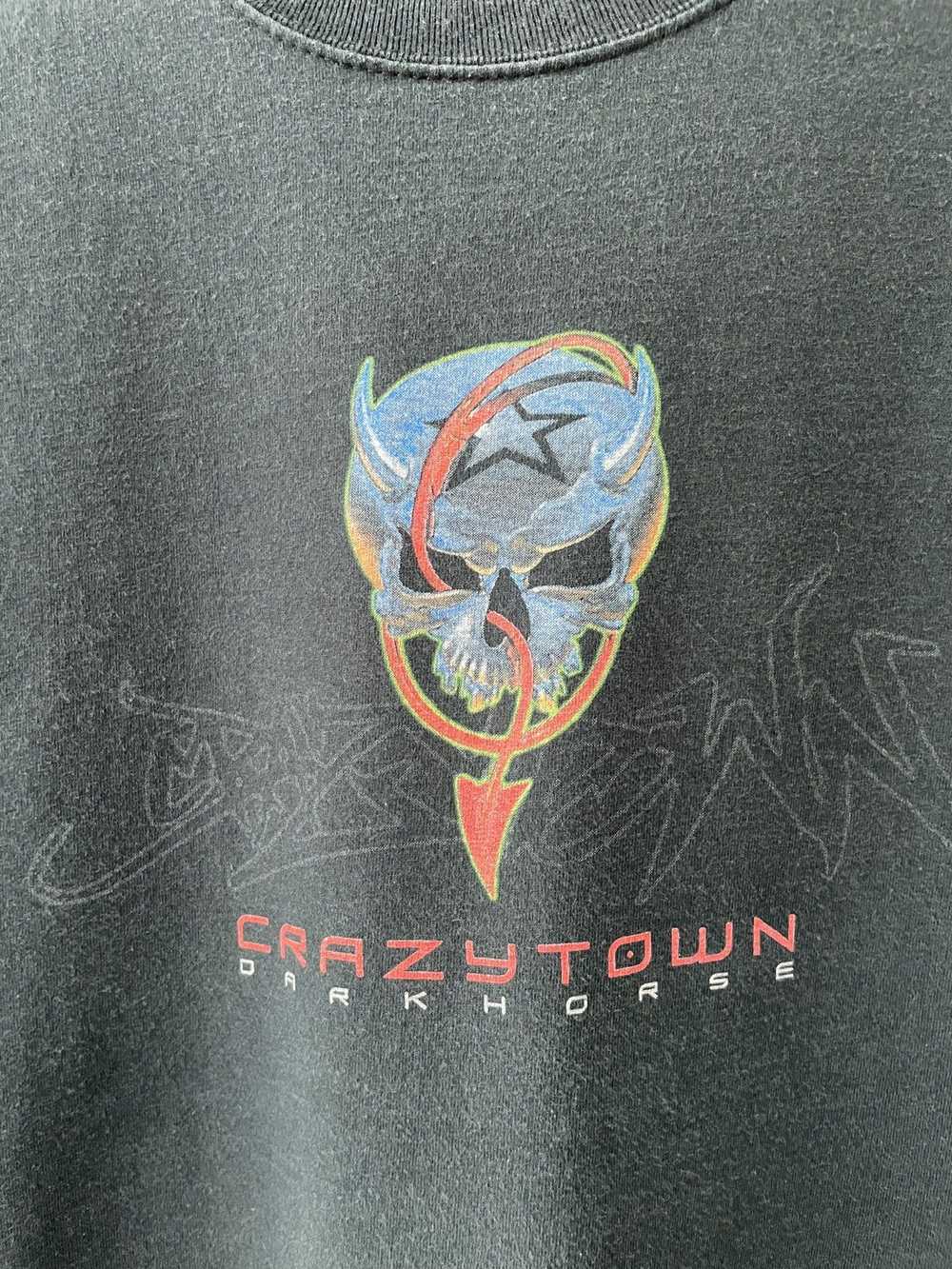 Band Tees × Vintage Crazy Town Darkhorse Band T-S… - image 3