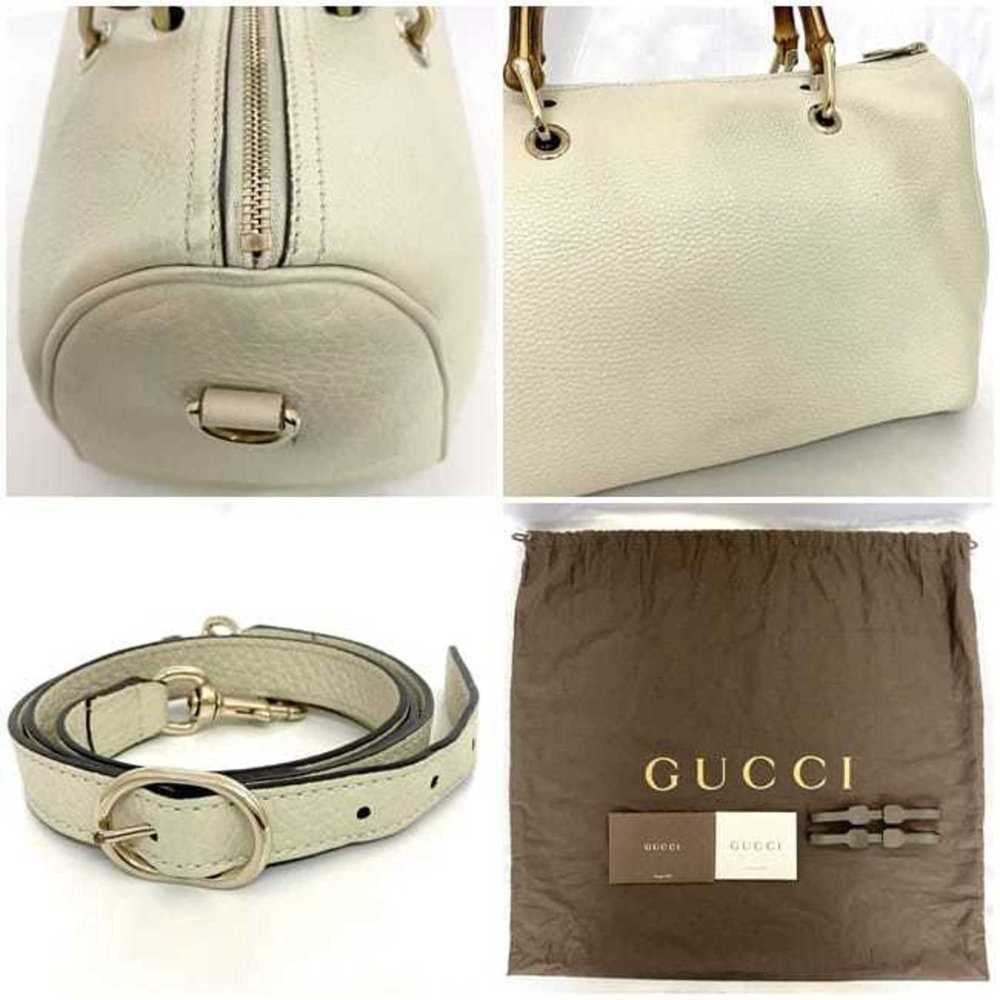 Gucci Gucci 2-way Boston bag White Bamboo 353124 … - image 11