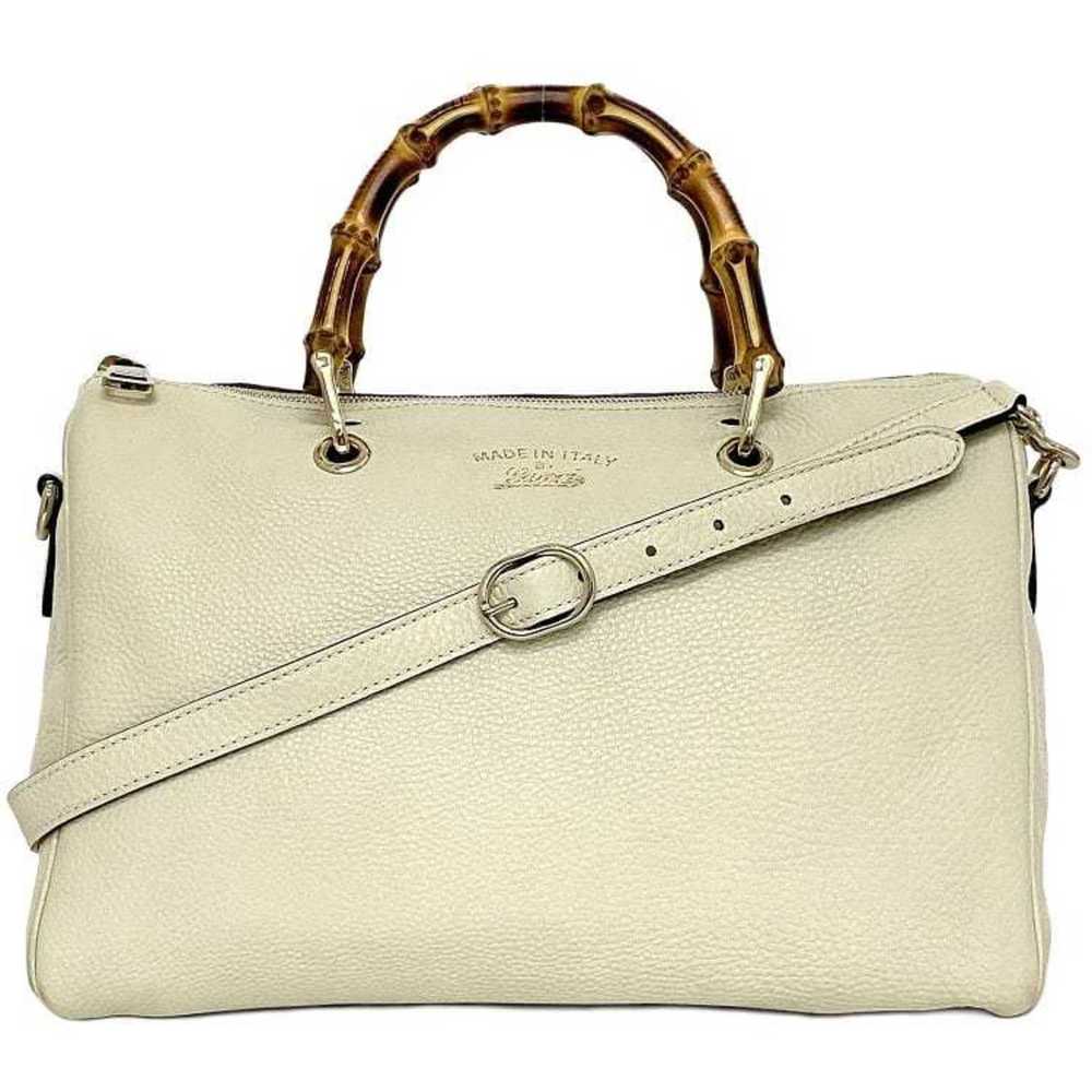 Gucci Gucci 2-way Boston bag White Bamboo 353124 … - image 2