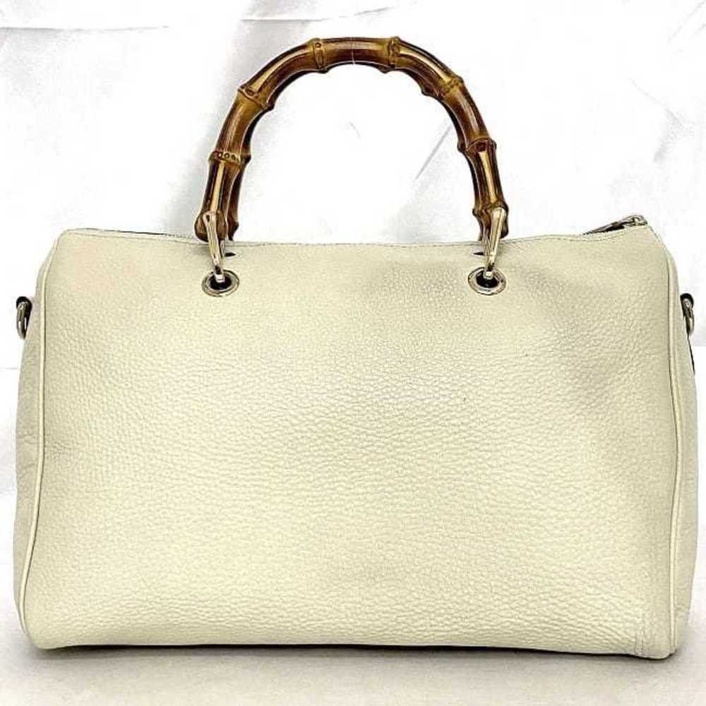 Gucci Gucci 2-way Boston bag White Bamboo 353124 … - image 5