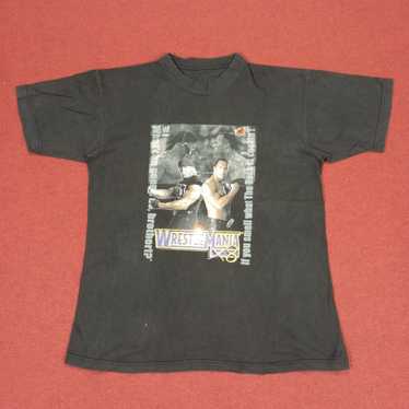 Vintage × Wwe The Rock WWE Wrestle Mania Tshirt - image 1