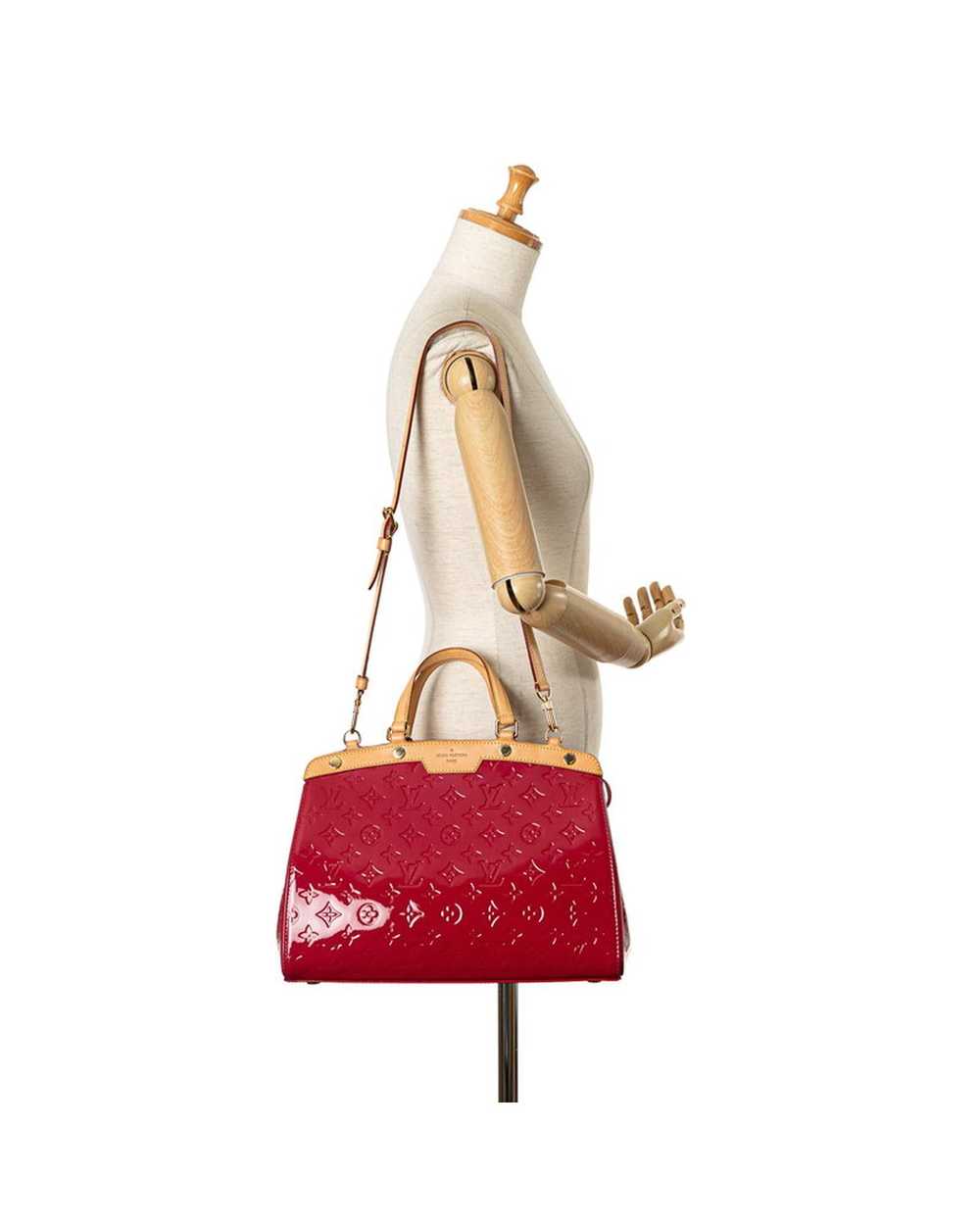 Louis Vuitton Red Designer Handbag in Excellent C… - image 10