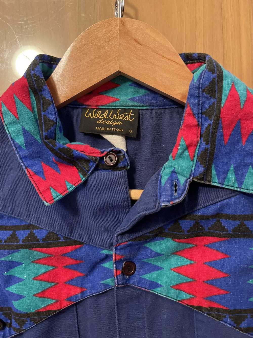 Vintage Funky Western Button Down - image 3