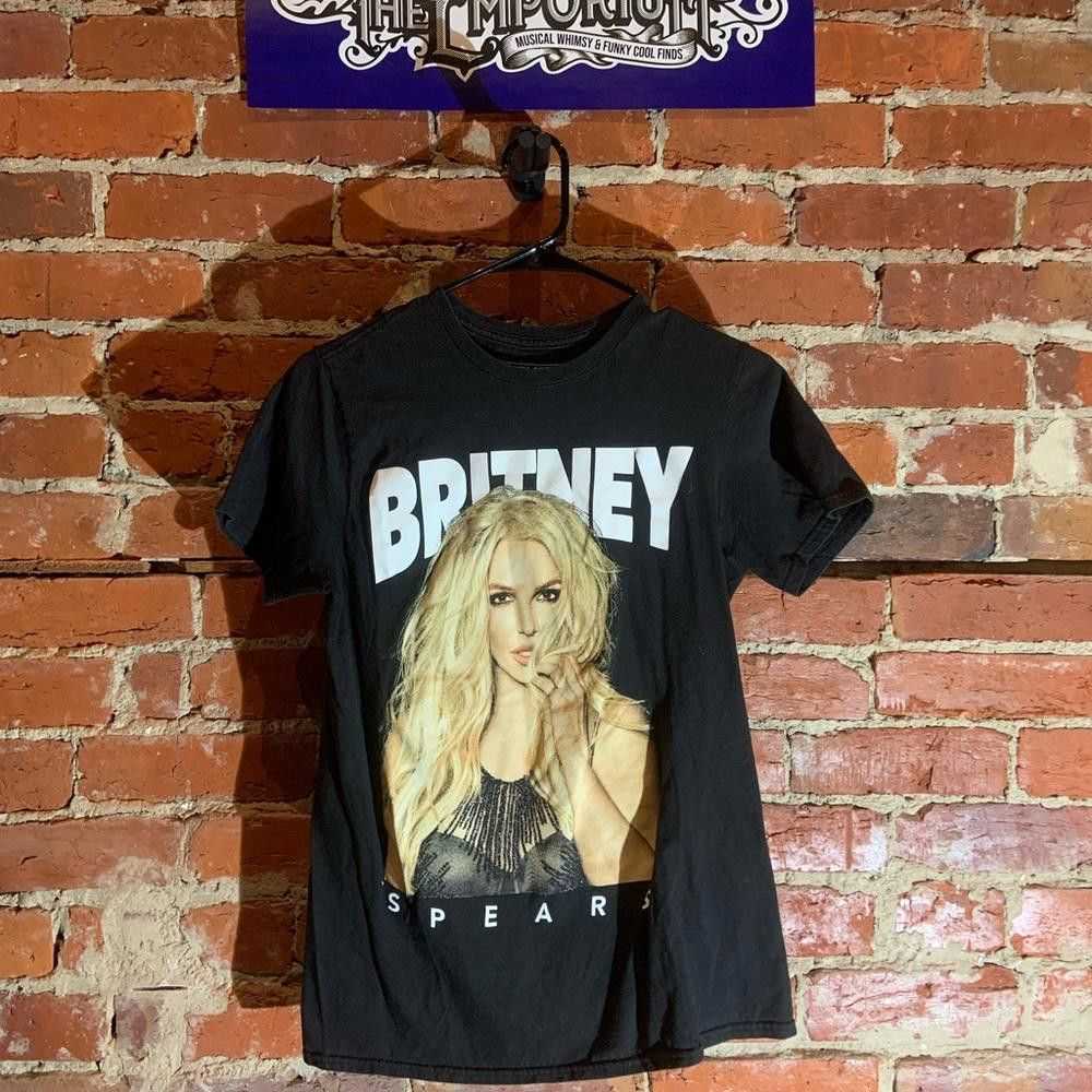 Designer Britney spears small black graphic vinta… - image 2