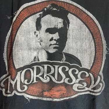 Designer Morrissey medium black graphic vintage p… - image 1