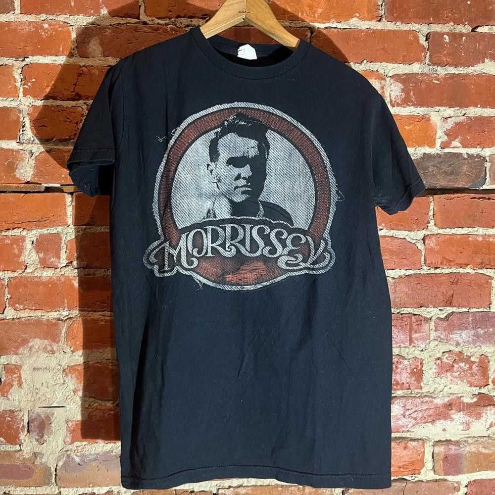 Designer Morrissey medium black graphic vintage p… - image 2