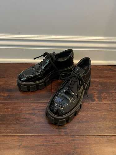 Prada Prada Monolith Patent Leather Lace-up