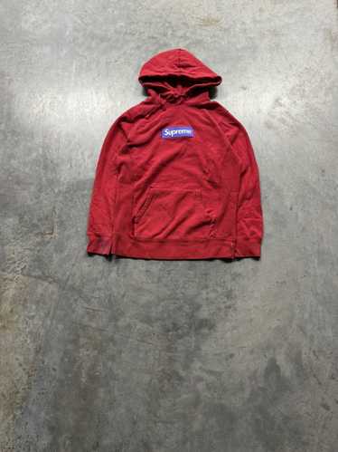 Supreme red and purple box logo hoodie online