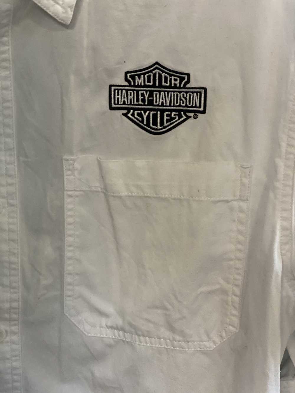 Harley Davidson Harley-Davidson Men’s White Embro… - image 2