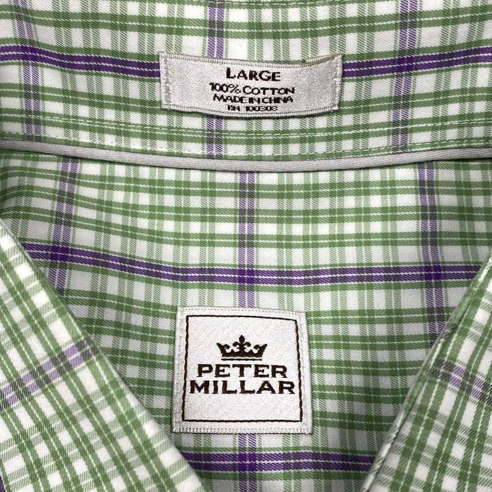 Peter Millar Peter Millar Shirt Mens Large Green … - image 3