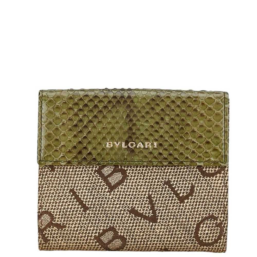 Bvlgari BVLGARI Mania Bi-fold Wallet Compact Brow… - image 1