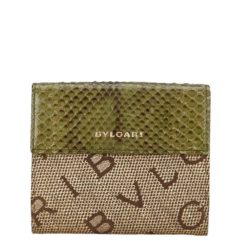 Bvlgari BVLGARI Mania Bi-fold Wallet Compact Brow… - image 3