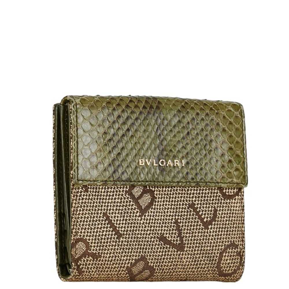 Bvlgari BVLGARI Mania Bi-fold Wallet Compact Brow… - image 4