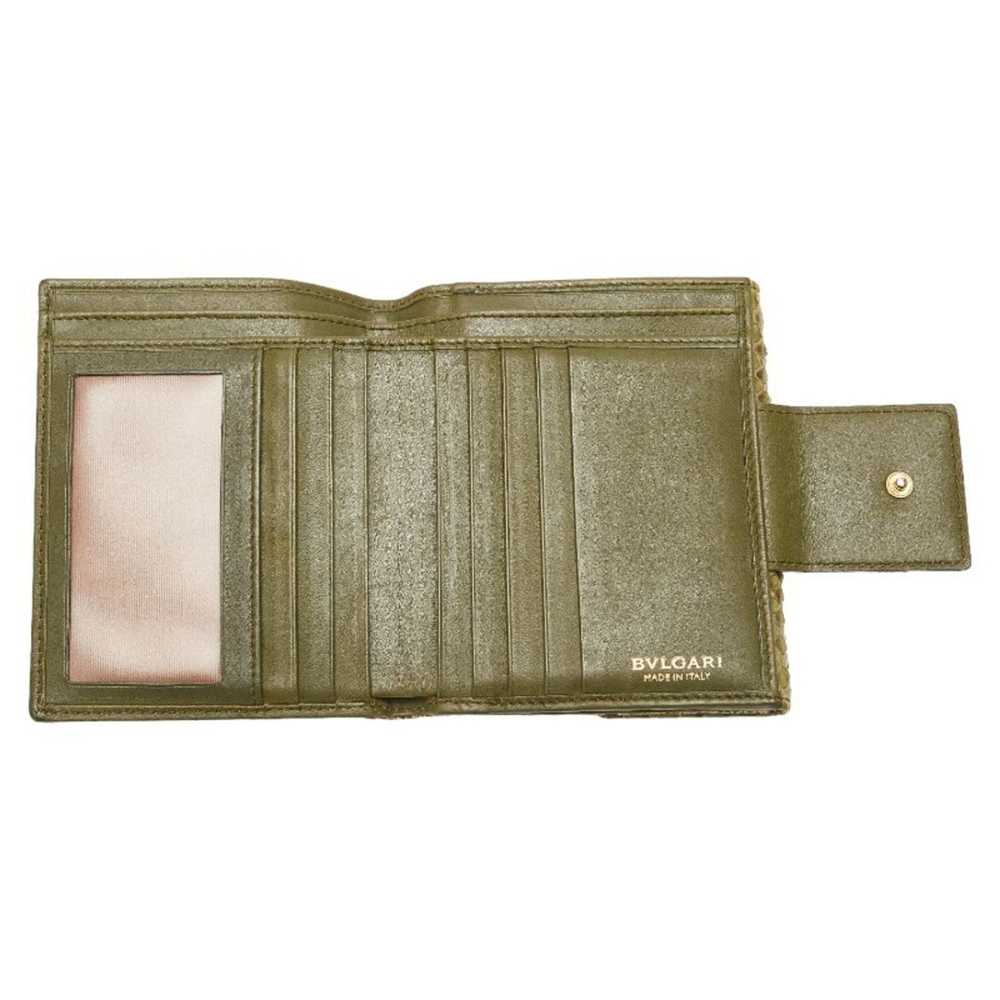 Bvlgari BVLGARI Mania Bi-fold Wallet Compact Brow… - image 7