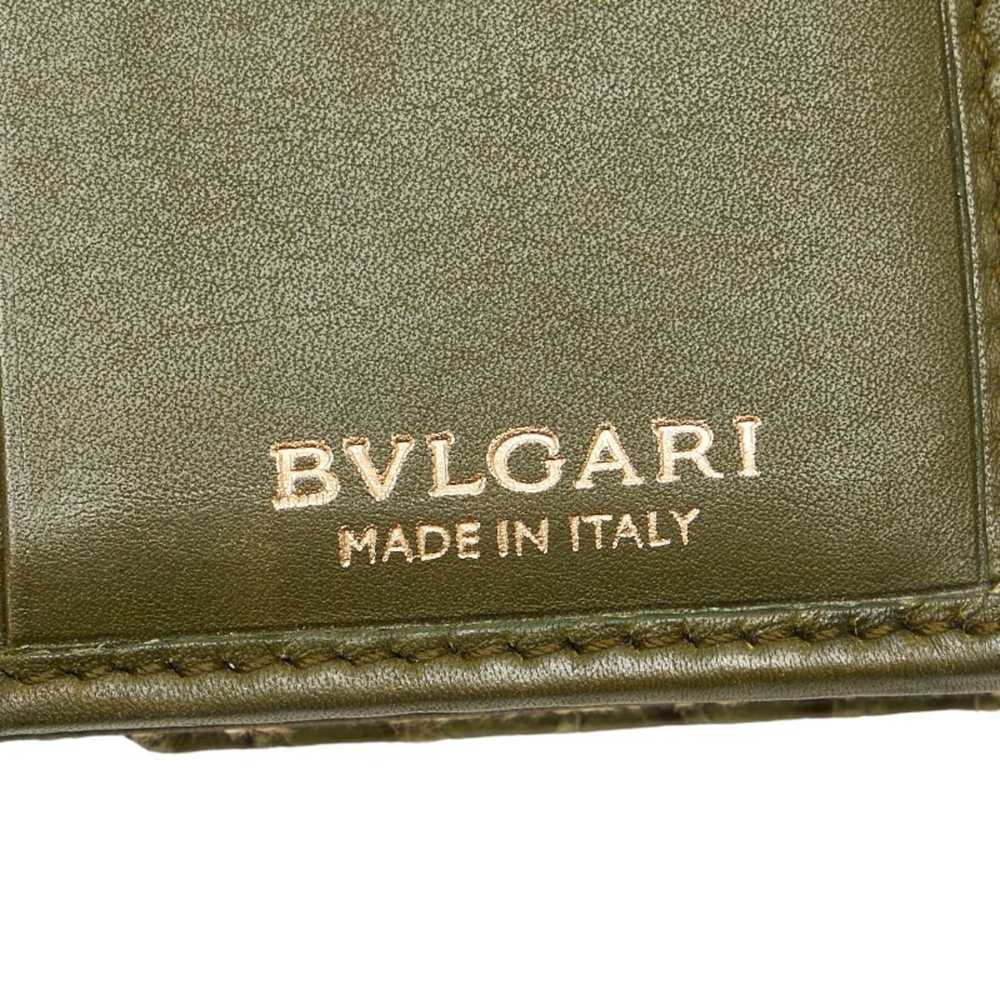 Bvlgari BVLGARI Mania Bi-fold Wallet Compact Brow… - image 9