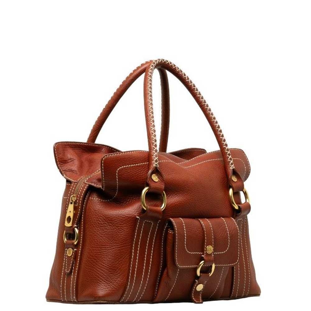 Celine Celine Leather Boogie Bag Leather Handbag … - image 2