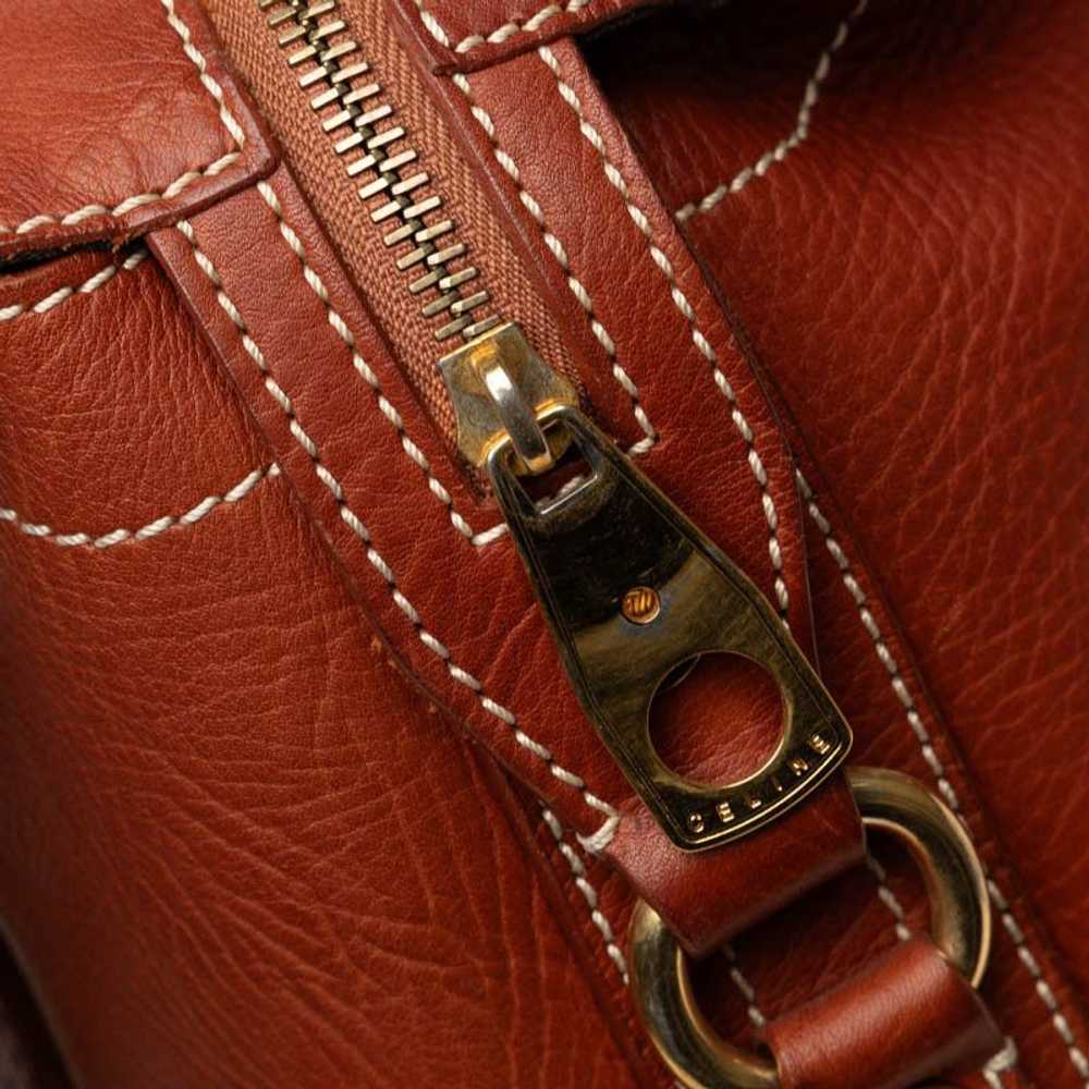 Celine Celine Leather Boogie Bag Leather Handbag … - image 5
