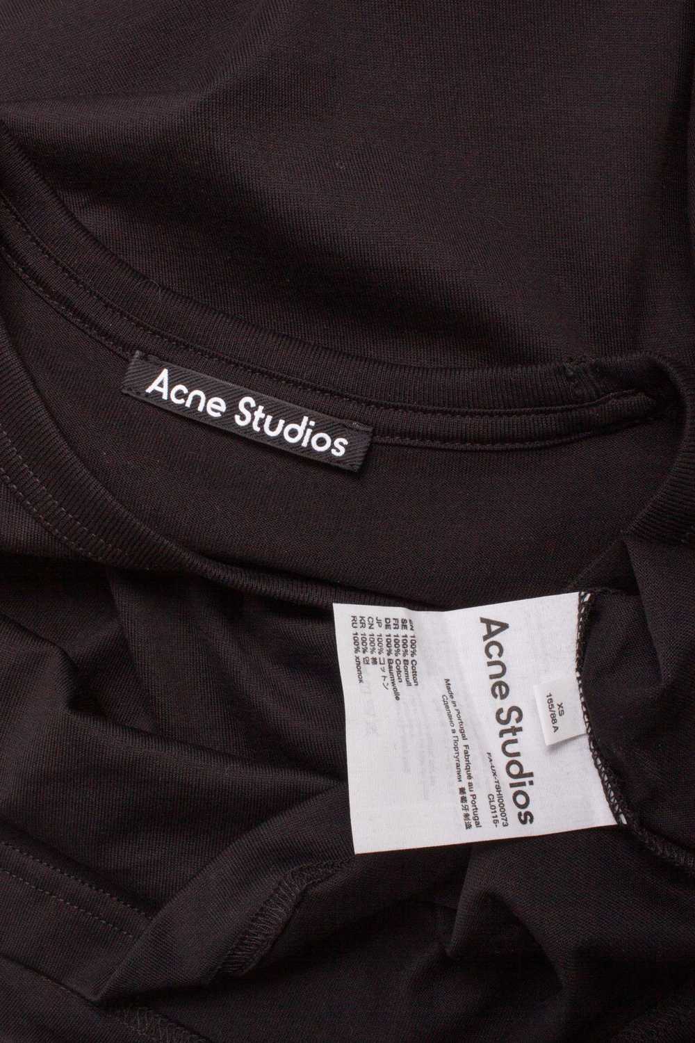 Acne Studios ACNE STUDIOS BLACK COTTON FACE LOGO … - image 6