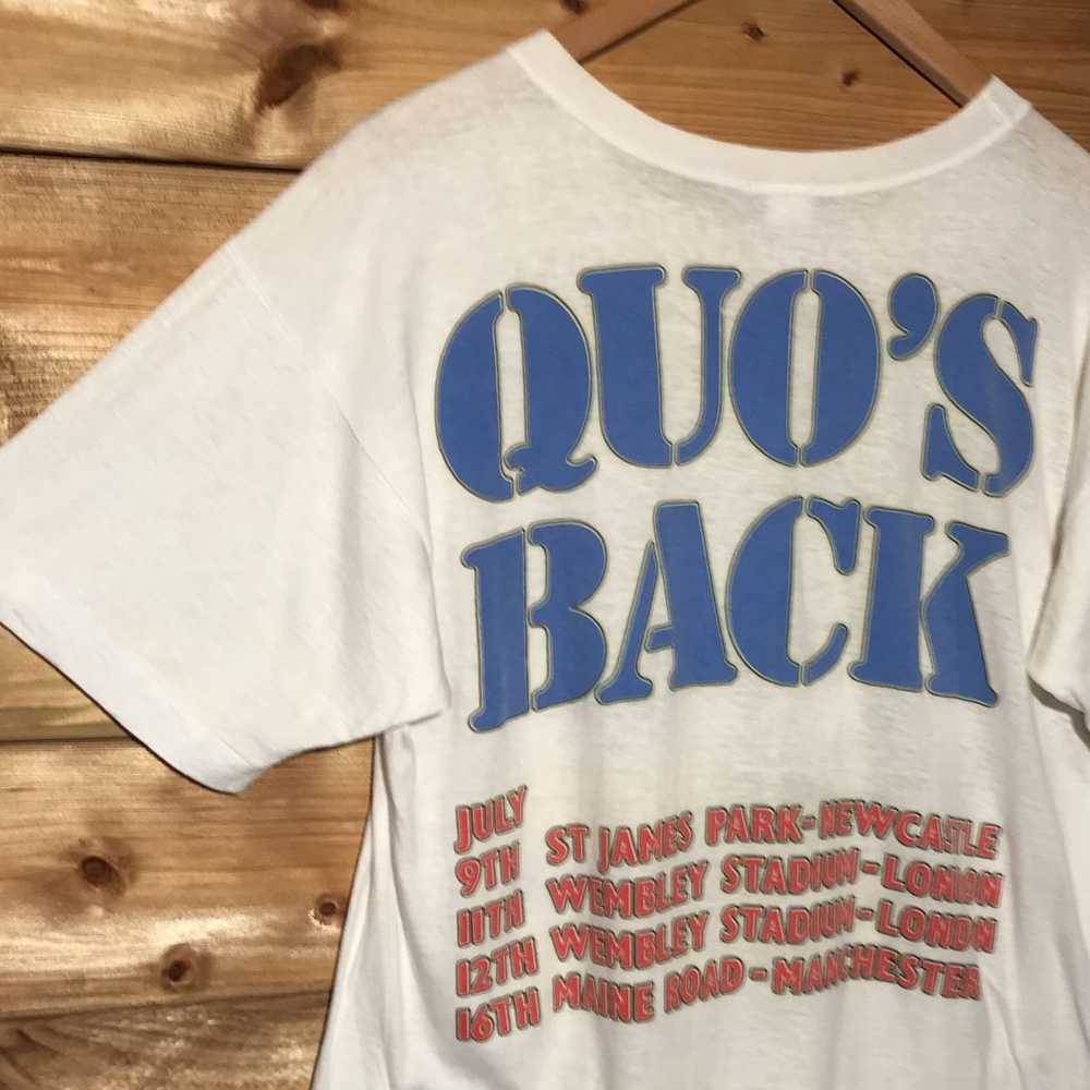 Band Tees × Tour Tee × Vintage 1986 Status Quo In… - image 5
