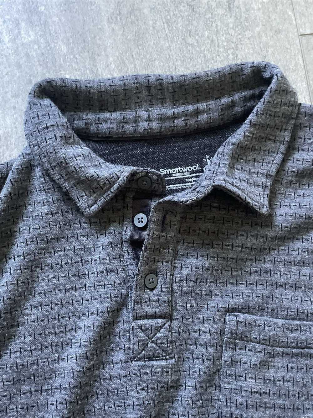 Smart Wool Smartwool Long Sleeve Wool Polo - image 3