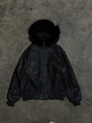 Japanese Brand Vintage Leather New York Fur Jacket