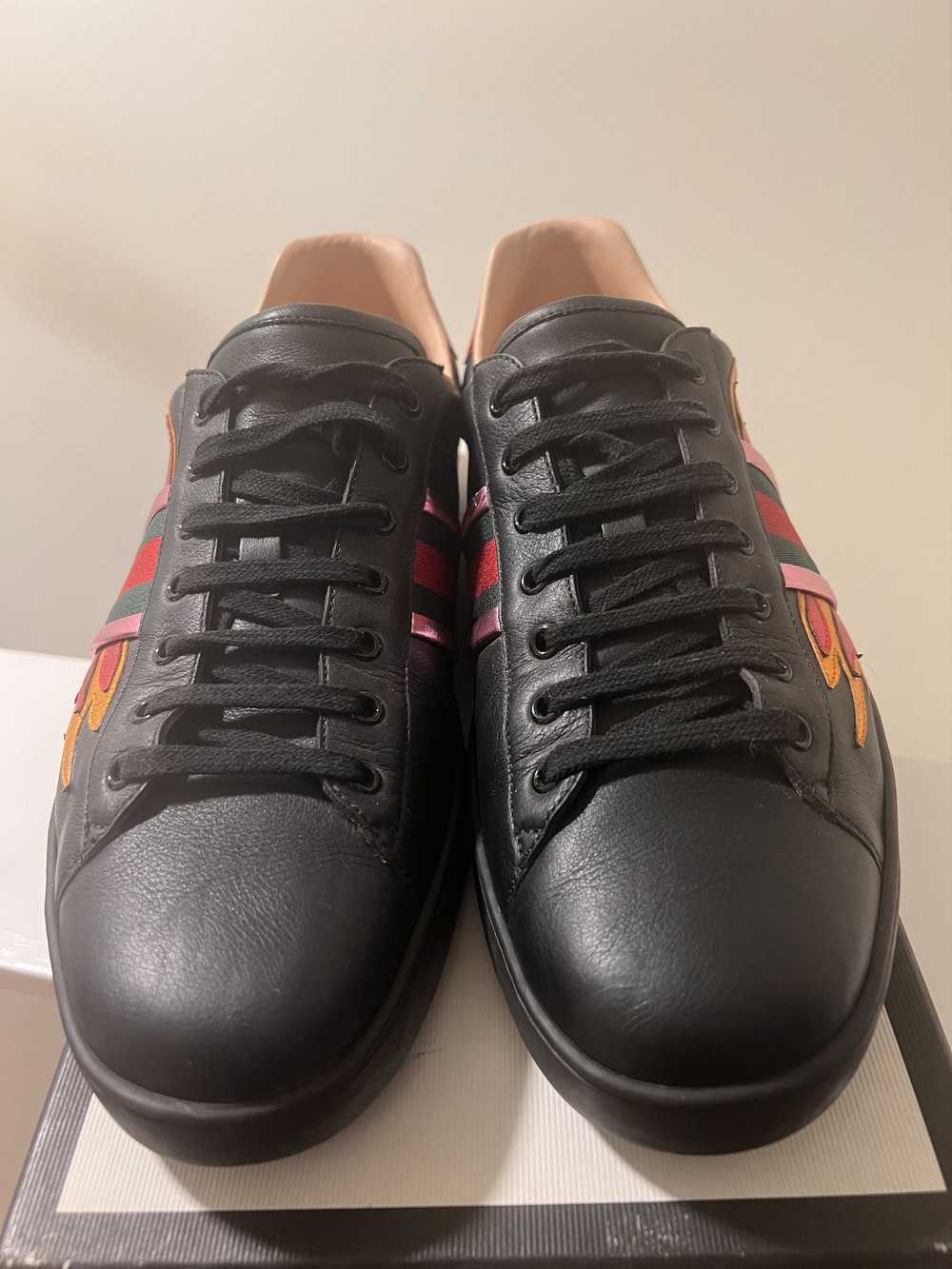 Gucci Gucci Ace Embroidered Flame Black - image 3