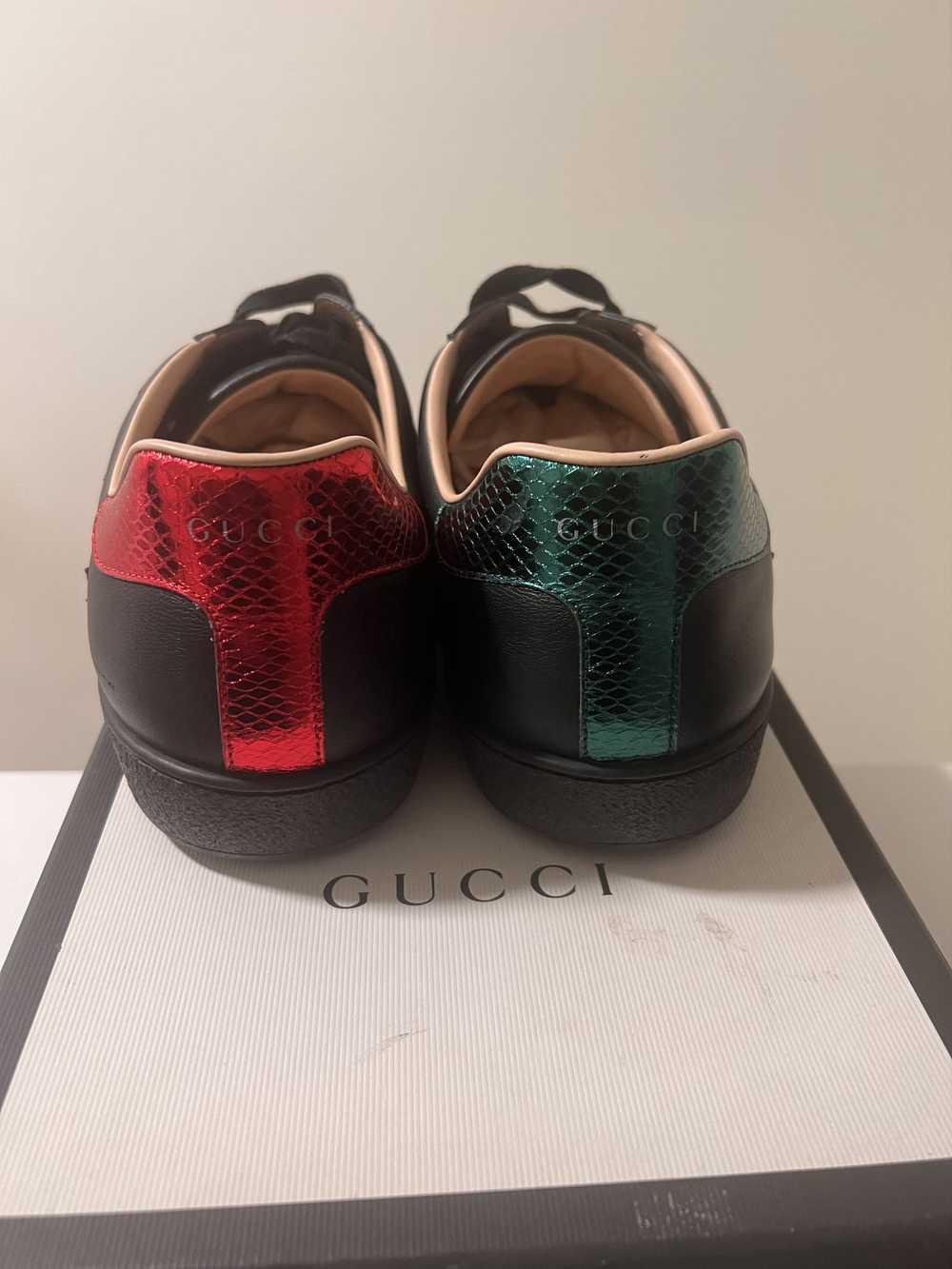 Gucci Gucci Ace Embroidered Flame Black - image 4