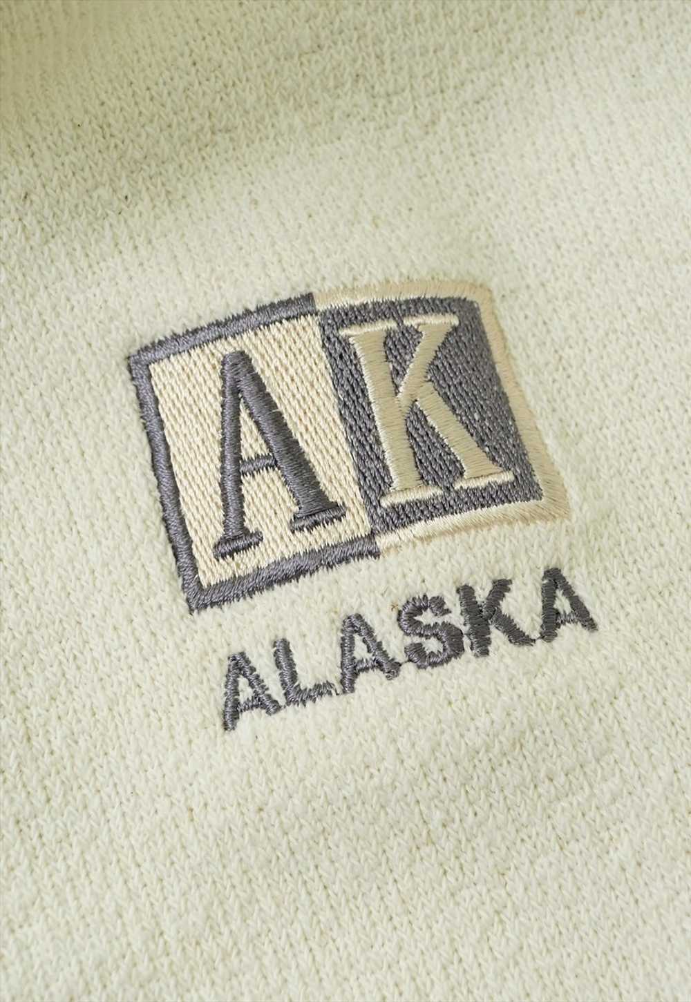 Vintage Alaska Cream Collared Sweatshirt Womens - image 4