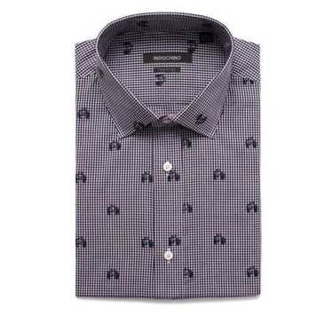 Indochino Indochino Purple Micro Check Bicylette P