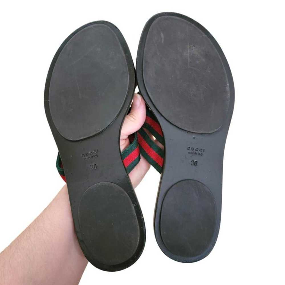 Gucci Leather flip flops - image 6