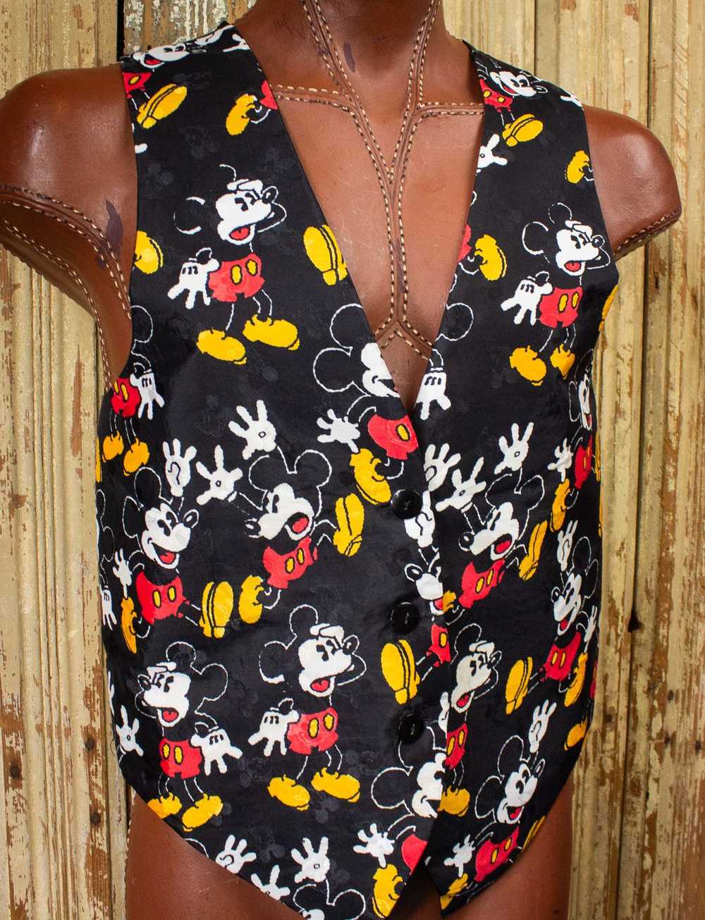 Nike × Vintage Vintage Mickey Mouse Vest 90s - image 3