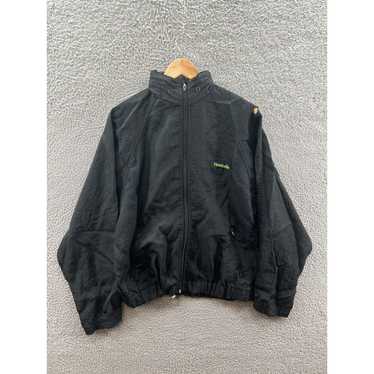 Reebok Reebok Windbreaker Jacket Neon Green Logo … - image 1