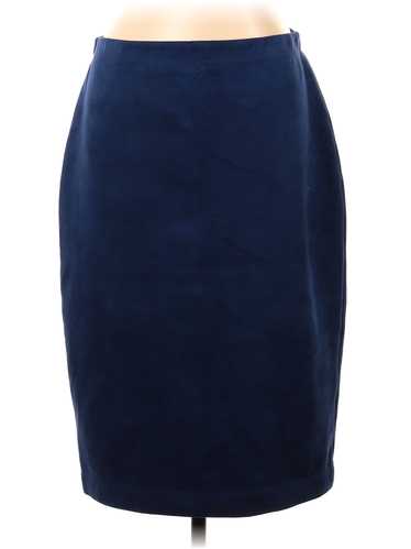 BCBGMAXAZRIA Women Blue Casual Skirt L