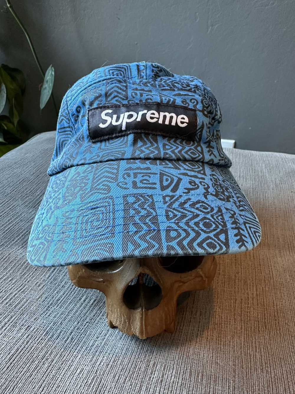 Supreme Supreme Tribal Aztec 5 Panel Strapback Hat - image 5