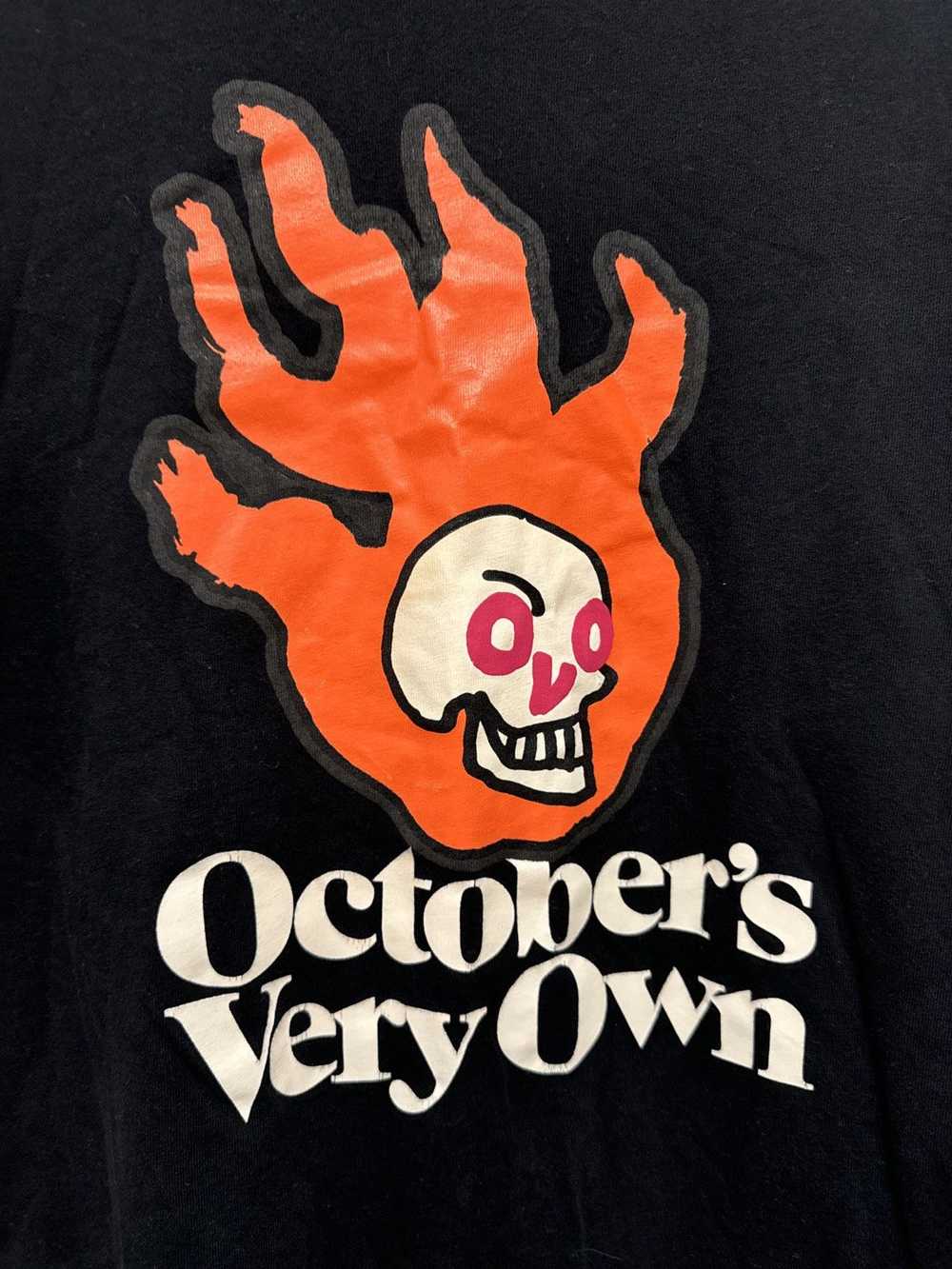 Octobers Very Own OvO flaming skull top - image 2