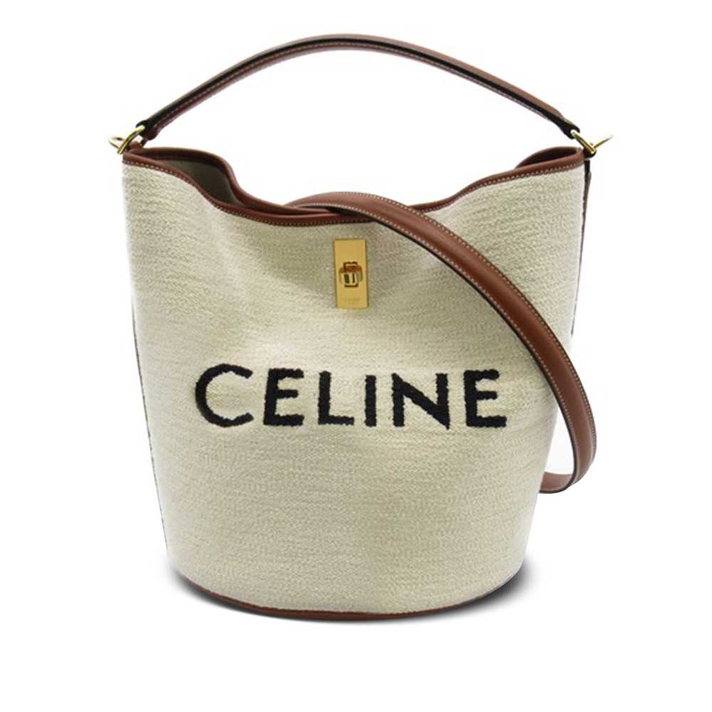 White Celine Cotton Bucket 16 - image 1
