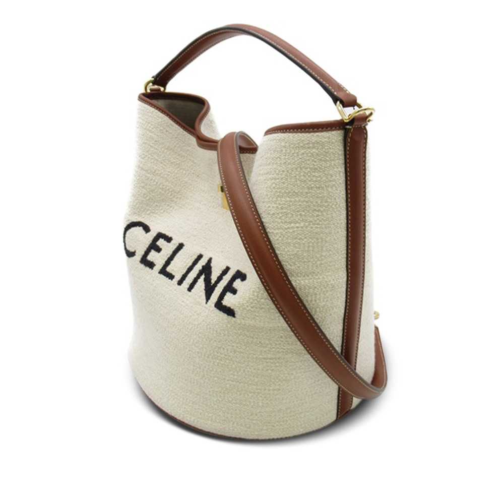 White Celine Cotton Bucket 16 - image 2
