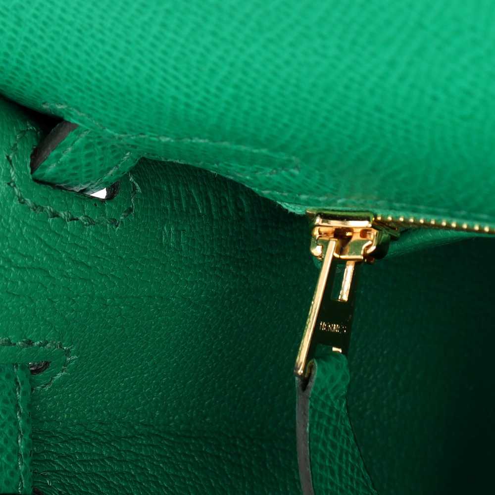 Hermes Kelly Handbag Vert Jade Epsom with Gold Ha… - image 9