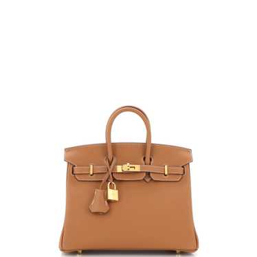 Hermes Birkin Handbag Gold Swift with Gold Hardwa… - image 1