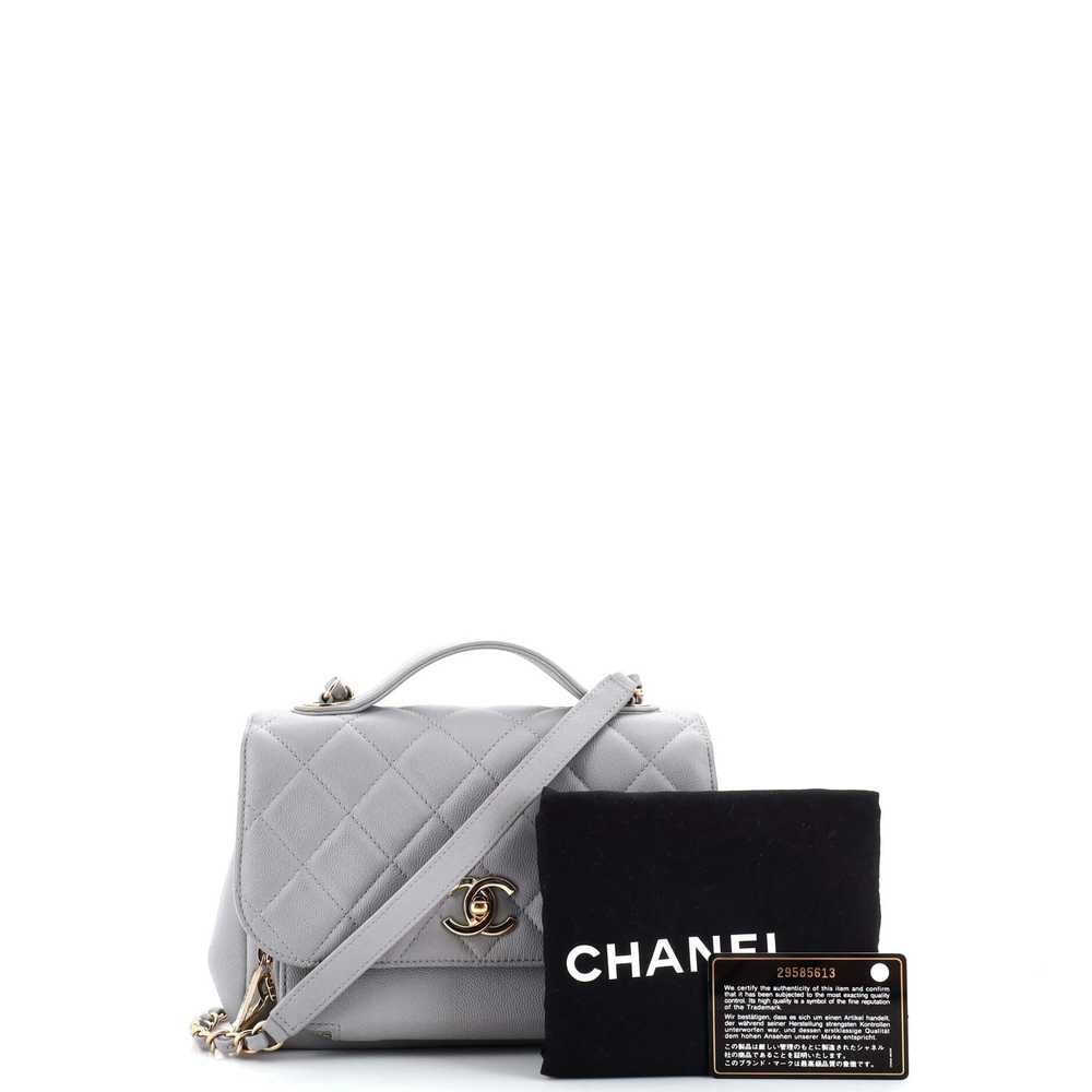 CHANEL Business Affinity Flap Bag Quilted Caviar … - image 2