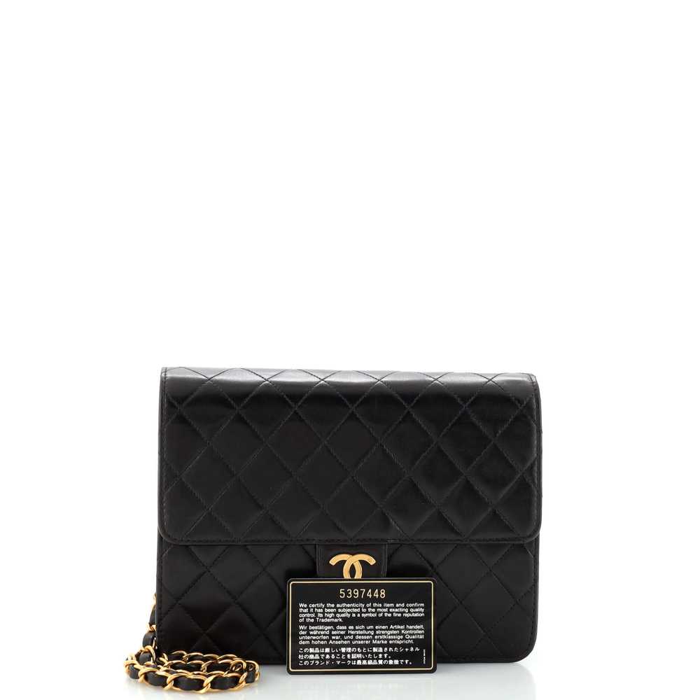 CHANEL Vintage Clutch with Chain Quilted Leather … - image 2