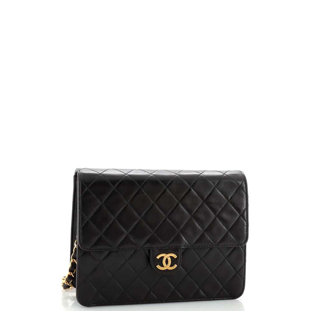 CHANEL Vintage Clutch with Chain Quilted Leather … - image 3