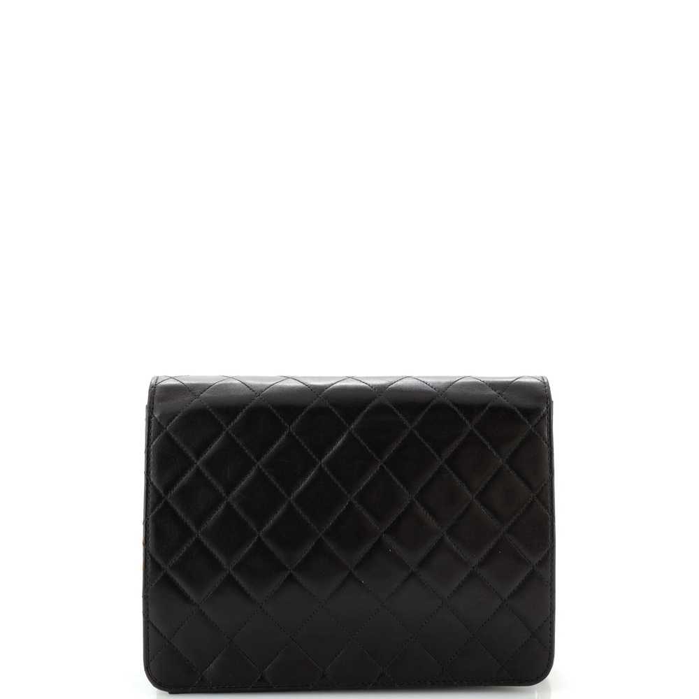 CHANEL Vintage Clutch with Chain Quilted Leather … - image 4