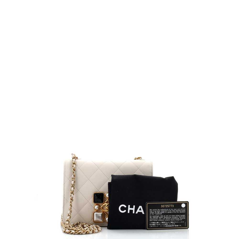 CHANEL Resin and Pearl CC Full Flap Bag Quilted C… - image 2